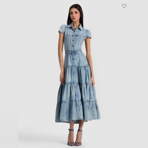 Alice + Olivia Dresses & Skirts - Alice and Olivia Patsy Denim Midi Dress